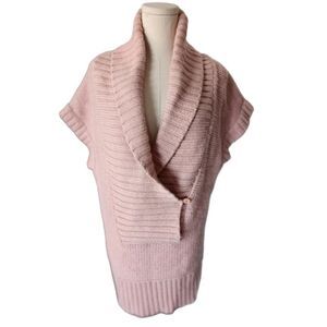 Wilfred Aritzia light pink knit short sleeve wool/alpaca sweater - Size Small